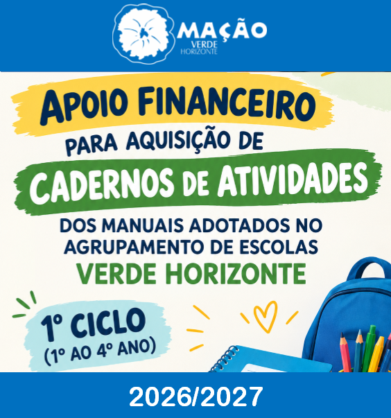 APOIO FINANCEIRO PARA AQUISIÇÃO DE CADERNOS DE ATIVIDADES DOS MANUAIS 1.º CICLO